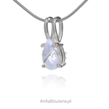 AnKa Biżuteria, Piękna srebrna zawieszka z kamieniem księżycowym fas - AnKa Biżuteria