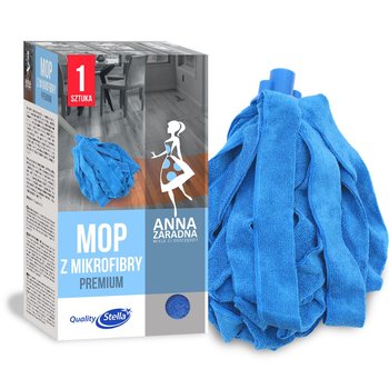 Anna Zaradna Premium Mop z mikrofibry frotte niebieski 1 szt. - Anna Zaradna