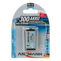 Ansmann Akumulator NiMH Rechargeable battery 9V block / 6F22 Typ 300 (min. 270 mAh) max 1 pcs. Ansmann