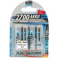 Ansmann Akumulatory, 4 szt., NiMH, 2700 mAh, 5030842 Ansmann