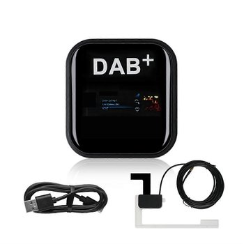 Antena DAB+ do radia samochodowego z Androidem i adapterem USB Odbiornik stereo GPS DAB do Europy Univer - Inny producent