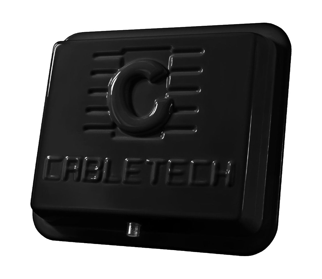 Фото - ТВ-антена Cabletech Antena DVB-T panel zew. 45dB czarna 