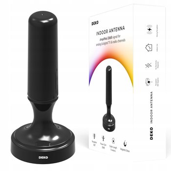 Antena Pokojowa Wewnętrzna Do Telewizji Naziemnej Aktywna Dvb-T2 Dvbt2 Hevc - DEKO Electronics