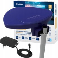 ANTENA ZEWNĘTRZNA AKTYWNA DVB-T2 HD TV 4K 8K MUX8 FILTR GSM UHF + ZASILACZ Blow