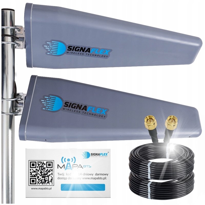 ANTENA ZEWNĘTRZNA DO ROUTERA INTERNETU TELEFONU 3G 4G 5G LTE ZTE HUAWEI ...