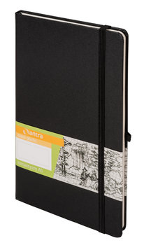 Antra, Notes gładki zamykany na gumkę, A5, romantyzm, czarny - Antra