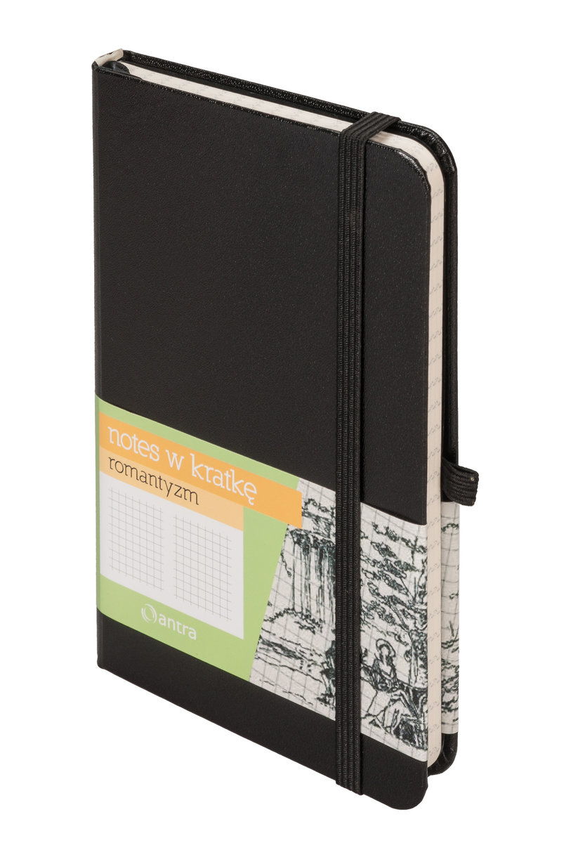Antra, notes w kratkę, format A6, Romantyzm, 160 str, czarny - Antra ...