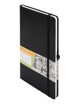 Antra, Notes w kratkę zamykany na gumkę, A5, romantyzm, czarny - Antra