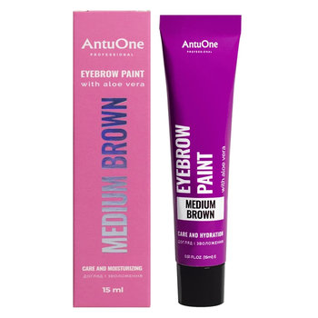 AntuOne, Farba do brwi, Medium Brown, 15 ml - AntuOne