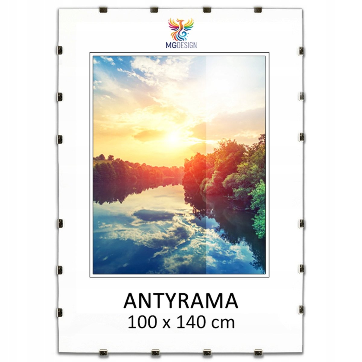 Antyrama plexi 100x140 cm foto ramka na zdjęcie dyplom plakat B0
