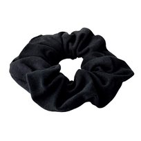 Anwen Bawełniana Scrunchie czarna gumka do włosów Anwen