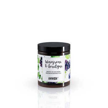 Anwen Winogrona I Keratyna Maska Do Włosów Średnioporowatych 180ml - Anwen