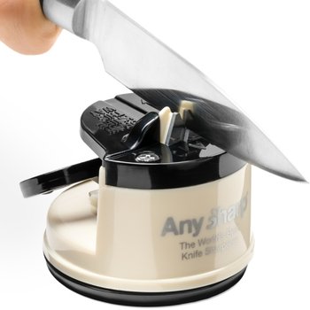 AnySharp, Ostrzałka do noży, Classic, beżowo-czarna - AnySharp