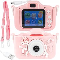 Aparat Cyfrowy Fotograficzny 12Mpx Zabawka Dla Dzieci Kamera + 4 Gry