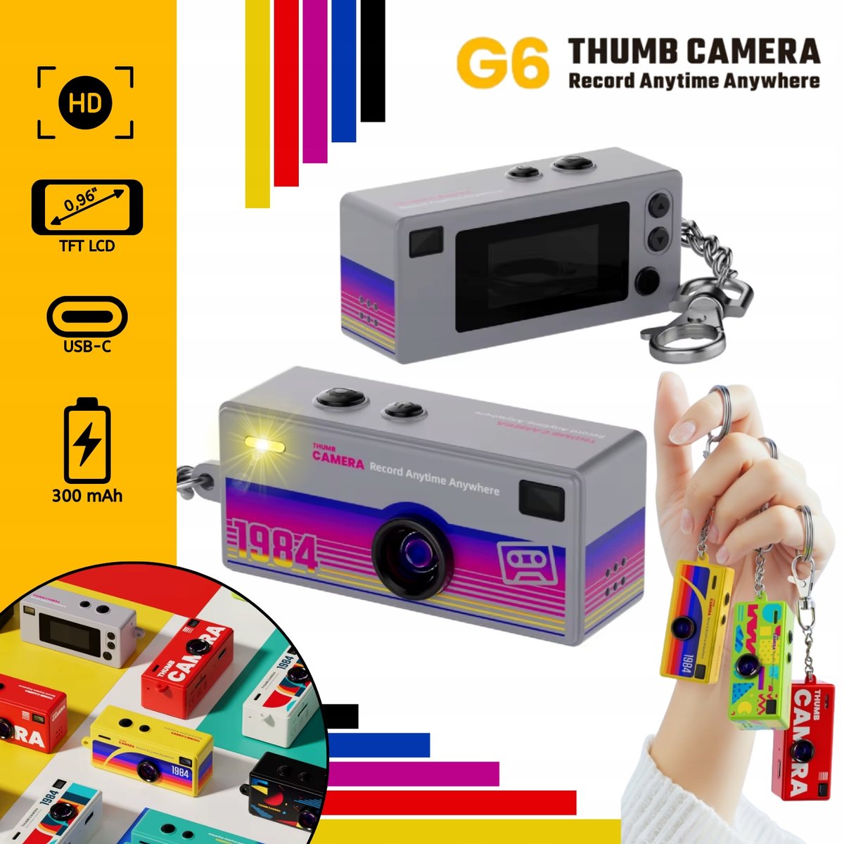 Aparat Cyfrowy G6 THUMB CAMERA 