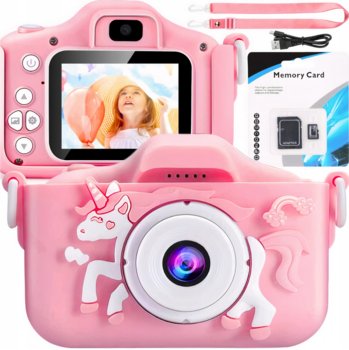 Aparat Dla Dzieci Full Hd Jednorożec + Karta 32Gb - R2invest
