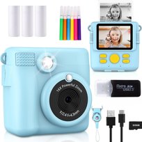 Aparat fotograficzny dla dzieci cyfrowy NATYCHMIASTOWY z drukarką + WKŁADY