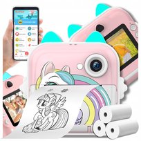 APARAT FOTOGRAFICZNY NATYCHMIASTOWY MINI DRUKARKA kamera gry dzieci
