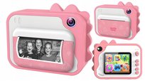 Aparat Natychmiastowy Cyfrowy 20mp Kamera 1080p + Mp3 Drukarka Druk ZdjĘĆ / P80 Różowy