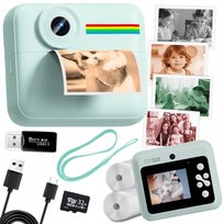 Aparat NATYCHMIASTOWY dla dzieci zdjęcia kolor selfie menu PL gry Drukuś