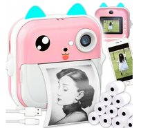 Aparat Natychmiastowy Mini Drukarka Drukuś Dla Dzieci +10 Rolek Termicznych