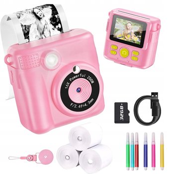 Aparat natychmiastowy z drukarką termiczną dla dzieci różowy lub niebieski - Inny producent