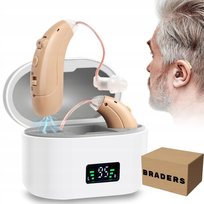 Aparat Słuchowy Z Akumulatorem - Wzmacniacz Słuchu Dla Seniorów, Regulacja BRADERS