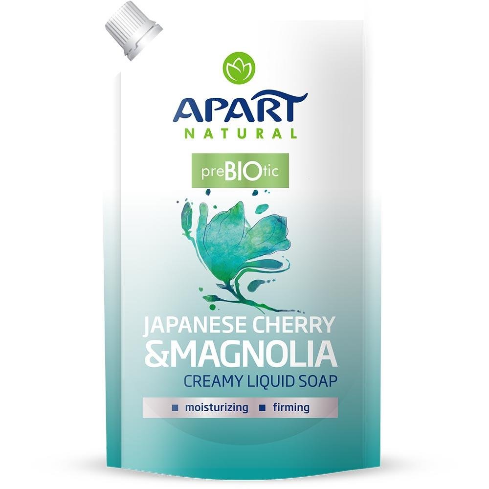 Фото - Мило Apart Natural, Prebiotic, kremowe mydło w płynie Japanese Cherry & Magnoli 