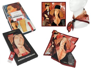 Apaszka - A. Modigliani, Kobieta w kapeluszu i Mario Varvogli (CARMANI) - Carmani