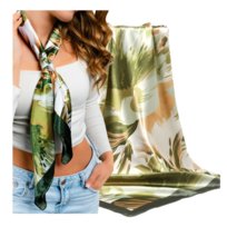 Apaszka Chusta Satynowa Kolorowa Duża pod Szyję do Włosów Lekka Z Połyskiem