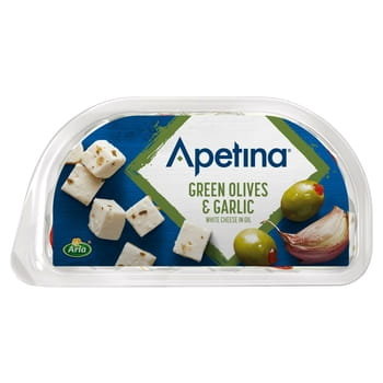 Apetina Snack z Zielonymi Oliwkami i Czosnkiem 100g - Apetina