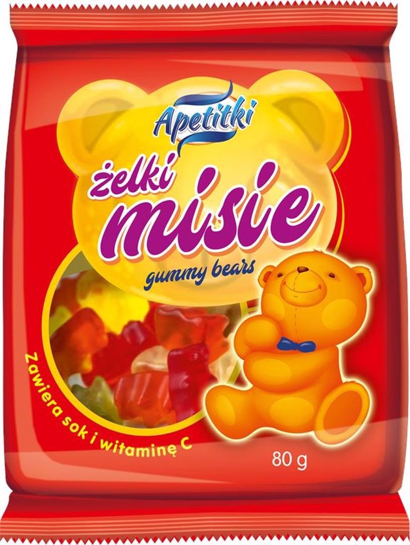 Apetitki Apetitki Żelki misie 80 g