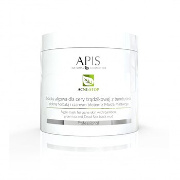 Apis Acne Stop Maska Algowa Do Cery Trądzikowej Z Bambusem, Zieloną Herbatą I Czarnym Błotem Z Morza Martwego, 200g - Apis