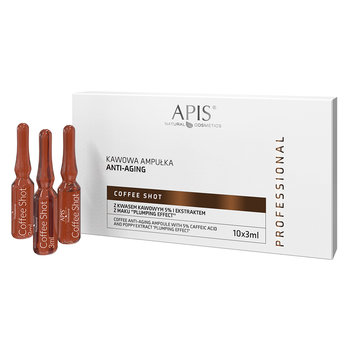 Apis, Coffee Shot, Kawowa Ampułka Anti-aging Z Kwasem Kawowym 5% I Ekstraktem Z Maku, 10x3 Ml - Apis
