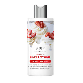 APIS, Creamy Strawberry żel pod prysznic, 300ml - Apis