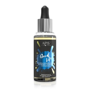 APIS, Good Life Oil, oliwka regenerująca do skórek i paznokci z witaminą E, 30ml - Apis