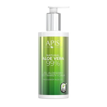 Apis, Natural Aloe Vera 99%, żel aloesowy do twarzy i ciała, 300 ml - Apis