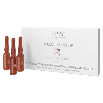 APIS, Rosacea-Stop, intensywnie wzmacniające i łagodzące ampułki dla cery z trądzikiem różowatym i wrażliwej, 10x3 ml - Apis