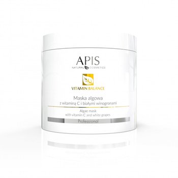 Apis, Vitamin Balance, Maska algowa z witaminą C i białymi winogronami, 250 g - Apis