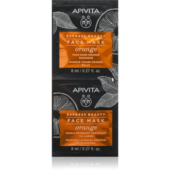 Apivita Express Beauty Orange maseczka rozjaśniająca do twarzy 2x8 ml - APIVITA