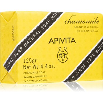 Apivita Natural Soap Chamomile mydło oczyszczające w kostce 125 g - APIVITA