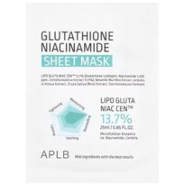 APLB Glutathione Niacinamide Sheet Mask Nawilżająca maska ​​w płachcie do twarzy z niacynamidem 1 szt APLB