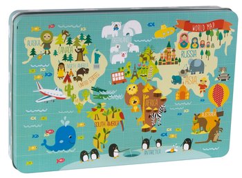 Apli kids, puzzle, Mapa świata, XL, 24 el. - APLI Kids