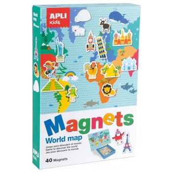 Apli Kids, układanka magnetyczna Mapa świata - APLI Kids