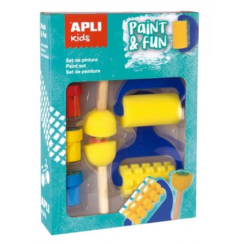Apli Kids, zestaw stempelków i wałków z farbkami - APLI Kids