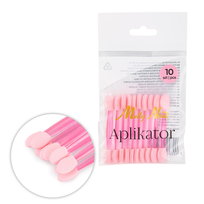 Aplikator pacynka do wcierania pyłków Molly Nails różowy 10 szt Molly Nails