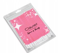 Aplikatory welurowe do ust Clavier różowe 50 szt.