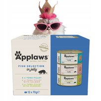 Applaws Cat Mokra karma dla kota Mix smaków z rybą w galaretce 12x70g
