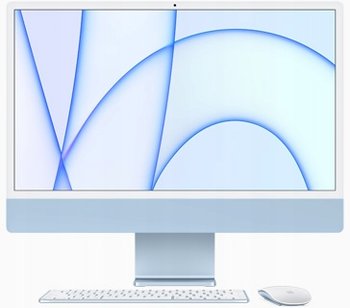 APPLE, iMac 24" 2021, 8GB RAM, 512GB SSD, niebieski - Apple