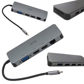 APPLE MACBOOK HUB USB-C HDMI PD PODWÓJNY MONITOR STACJA DOKUJĄCA DO LAPTOPA - Inny producent